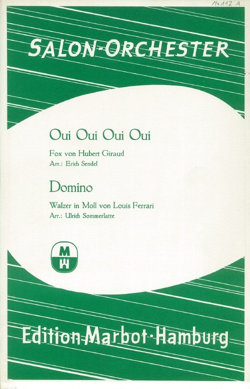 OUI OUI OUI OUI DOMINO BK PF COND/PTS XL SET