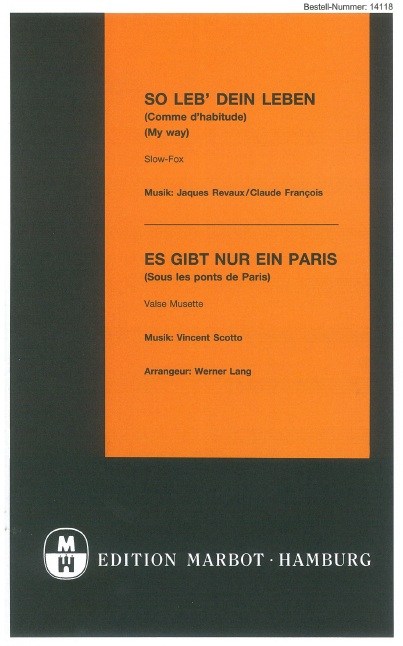 MY WAY ES GIBT NUR EIN PARIS BK BND PF COND/PTS
