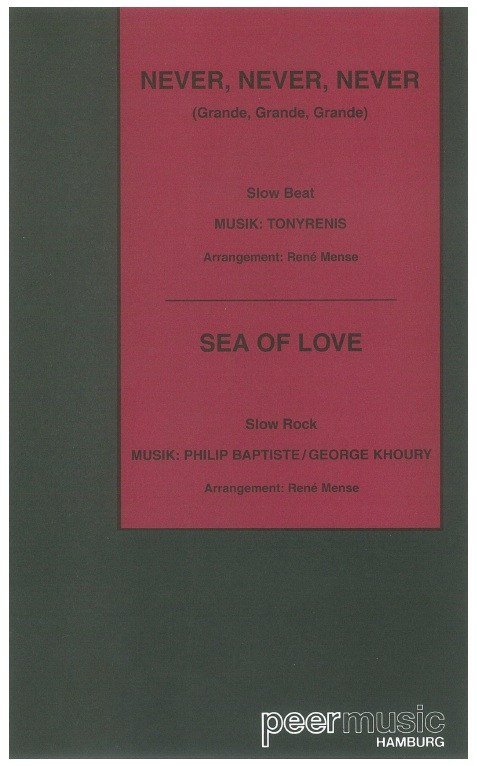 NEVER, NEVER SEA OF LOVE BK BND PF COND/PTS