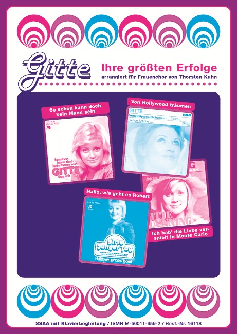 GITTE IHRE GROESSTEN ERFOLGE SA 4 SONGS PIANO AD LIB