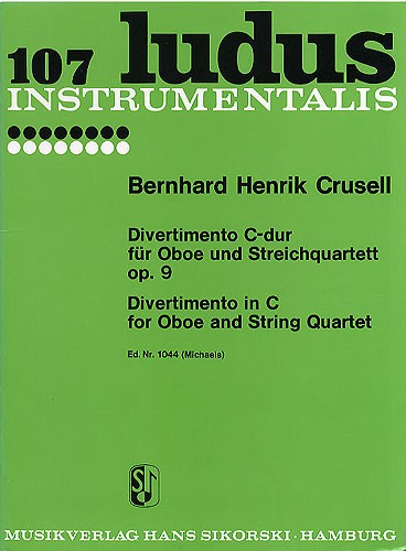 Bernhard Henrik Crusell: Divertimento In C for Oboe And String Quartet Op.9 (Parts)