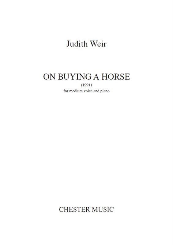 Weir On Buying A Horse Med Vce/Pf Bk