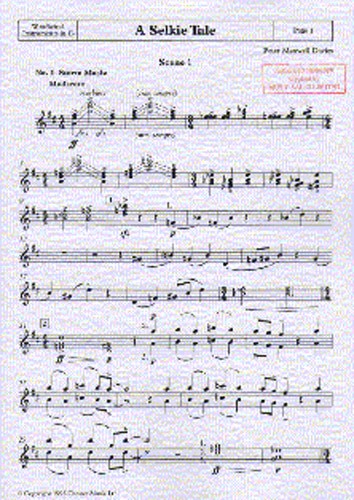 Peter Maxwell Davies: A Selkie Tale Bb Woodwind Instruments Part
