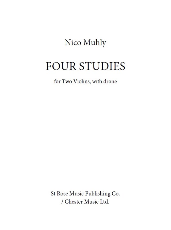 Nico Muhly: Four Studies