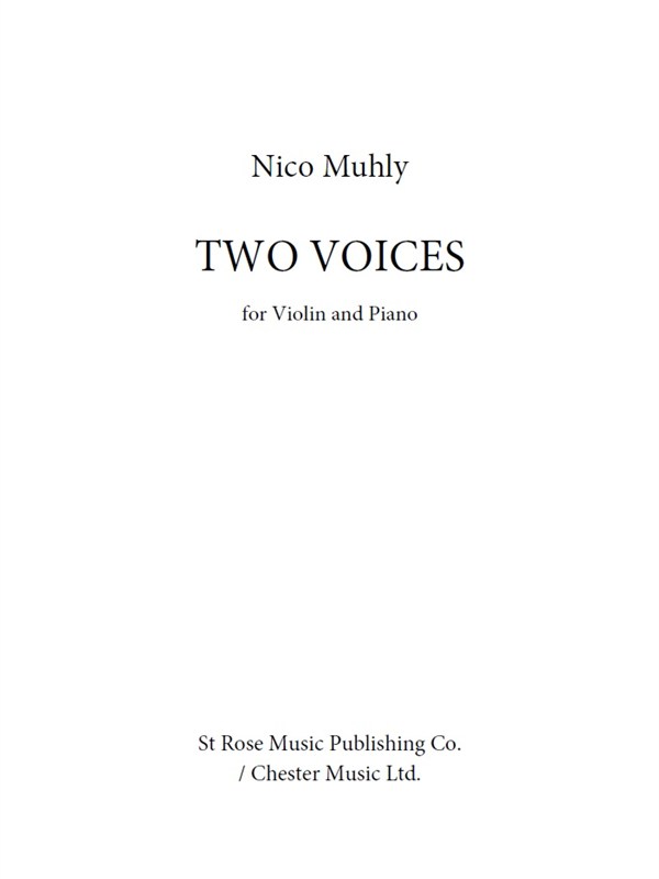Nico Muhly: Two Voices