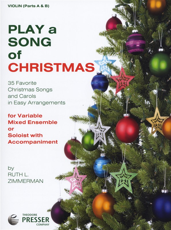 Play A Song Of Christmas - Variable Mixed Ensemble Or Solo With Accompaniment (Violin)