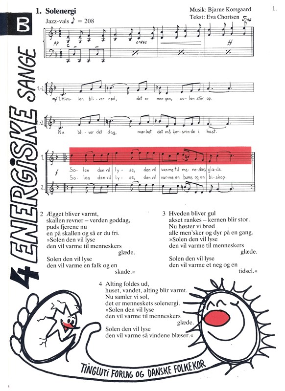 Korsgaard 4 Energiske Sange B