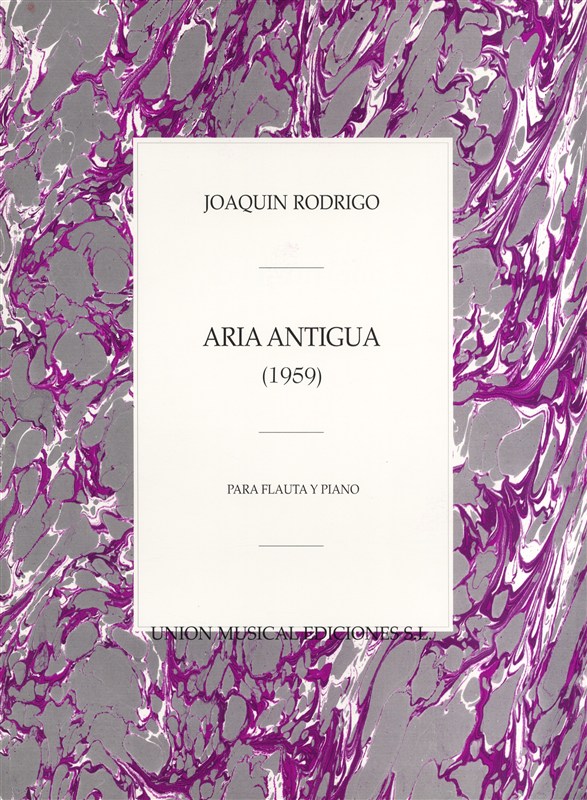 Joaquin Rodrigo: Aria Antigua Para Flauta Y Piano