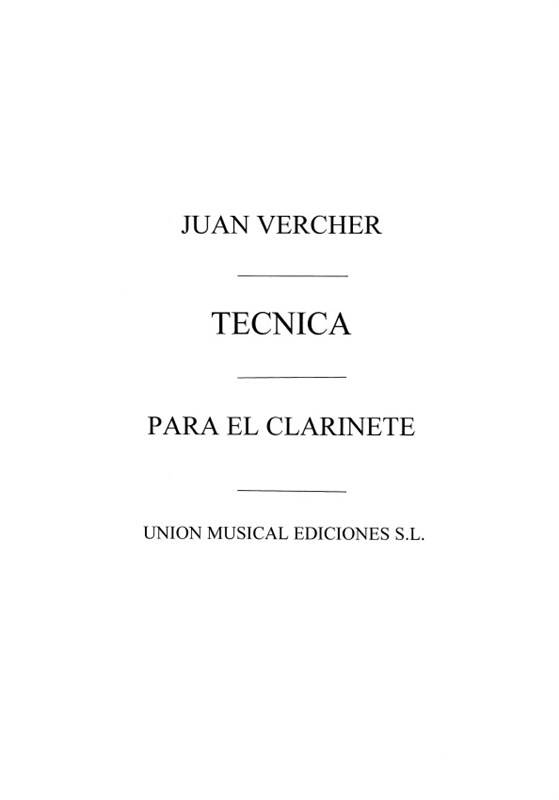 Vercher Tecnica Para El Clarinete