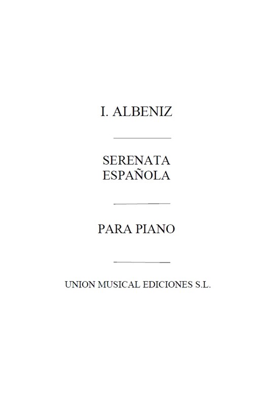 ALBENIZ SERENATA ESPANOLA 1PF4HNDS