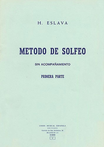 Eslava: Metodo De Solfeo I