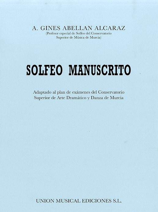 A.G.A. Alcaraz: Solfeo Manuscrito