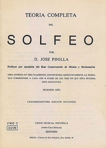 Pinilla Teoria Completa Del Solfeo Ii