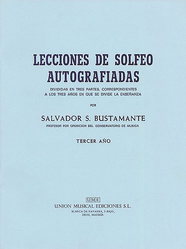 Bustamante Lecciones De Solfeo Iii