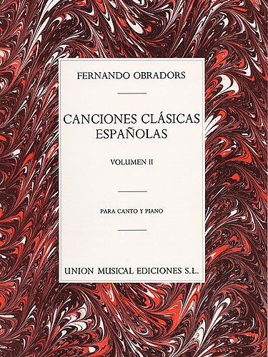 Obradors Canciones Clasicas Espanolas Vol.2 Vce/pf