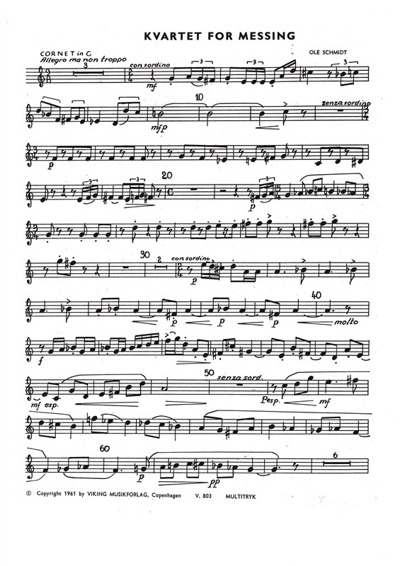 Kvartet For Messing Op. 15