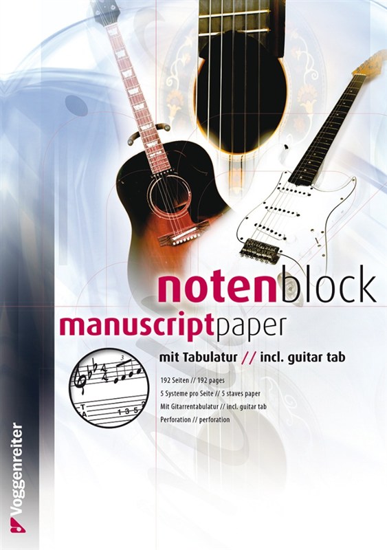 Voggenreiter: Staff Paper Tabulature
