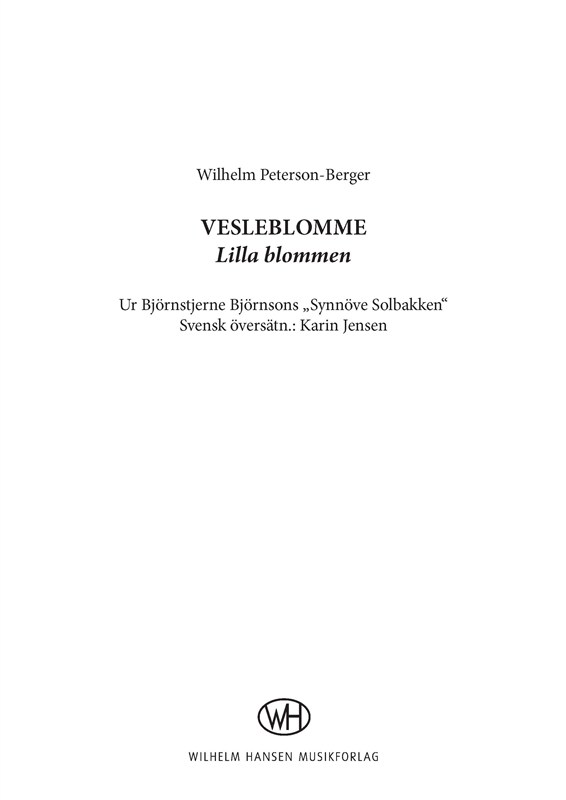 Vesleblomme (Lilla Blommen)