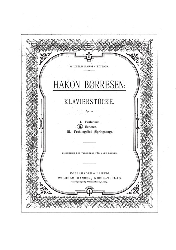 Klavierst¾cke - No. 2 Scherzo