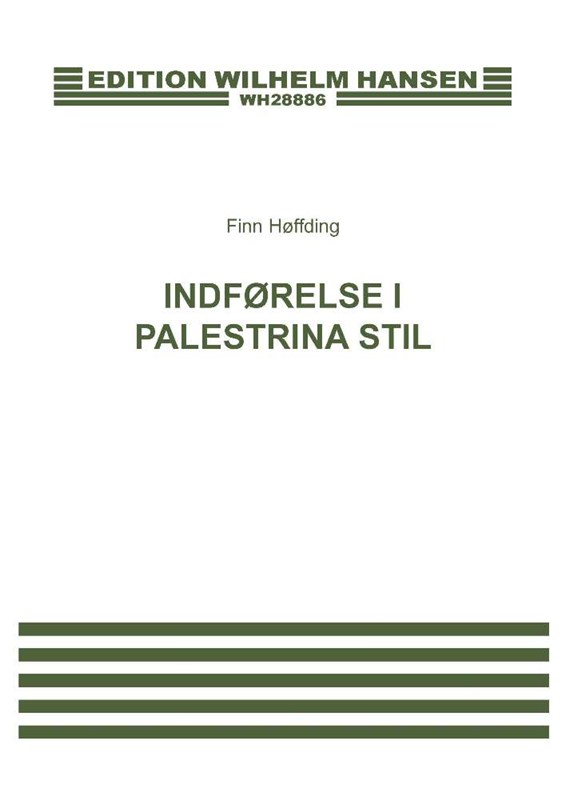 Finn Høffding: Indforelse I Palestrina Stil