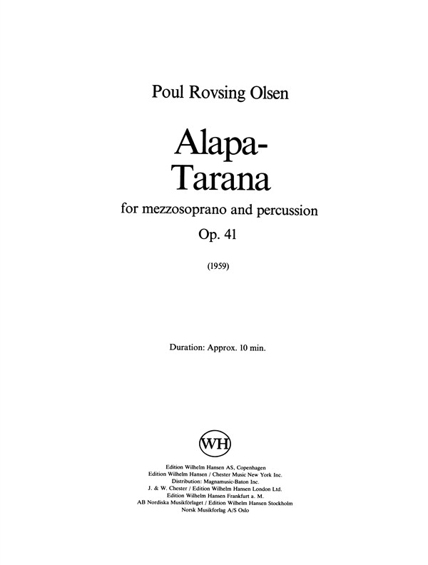 Alapa-tarana Op.41