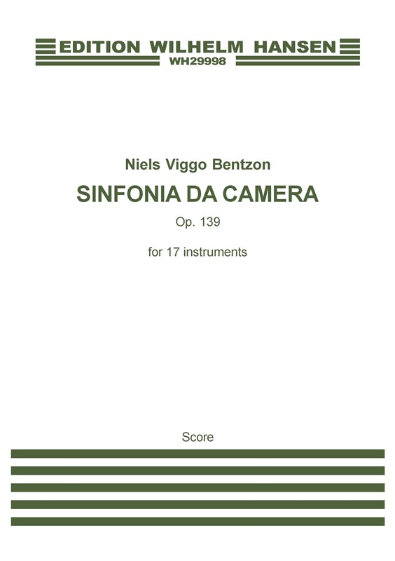 Niels Viggo Bentzon: Sinfonia Da Camera Op.139 (Score)