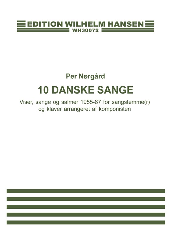 Per Nørgård: 10 Danish Songs (Voice and piano)