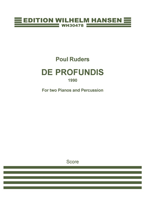 Poul Ruders: De Profundis (Score And Parts)