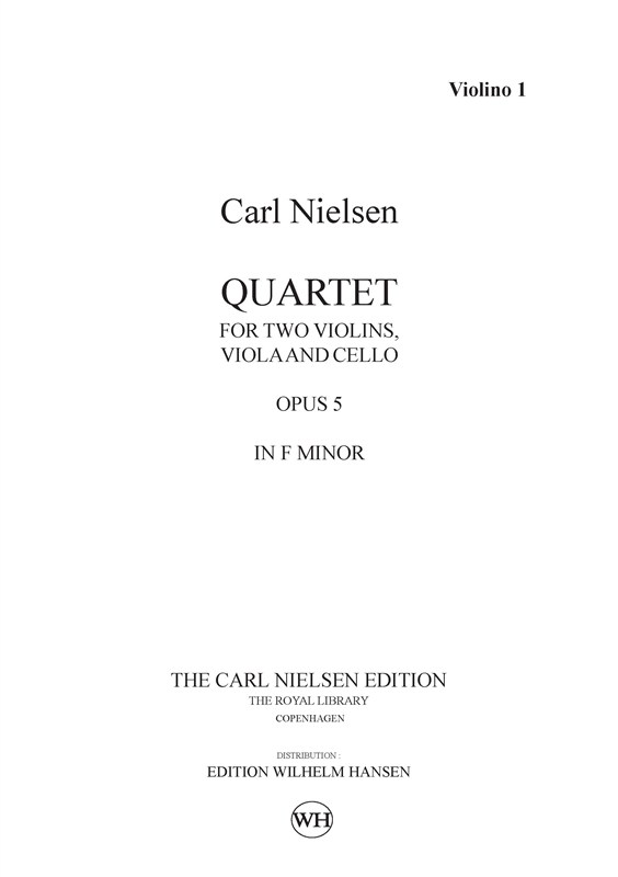 Carl Nielsen: String Quartet Op.5 In F Minor (Parts)