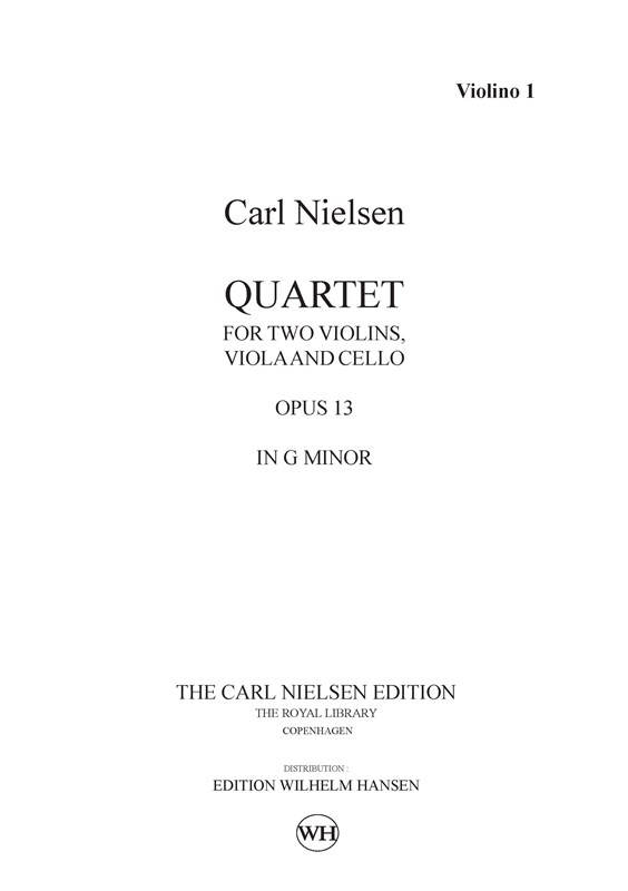 Carl Nielsen: String Quartet Op.13 In G Minor (Parts)