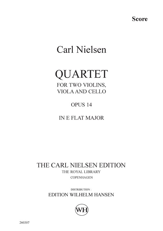 Carl Nielsen: String Quartet Op.14 In E Flat (Study Score)