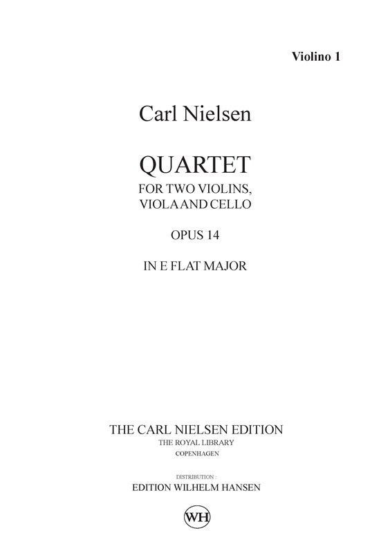 Carl Nielsen: String Quartet Op.14 In E Flat (Parts)