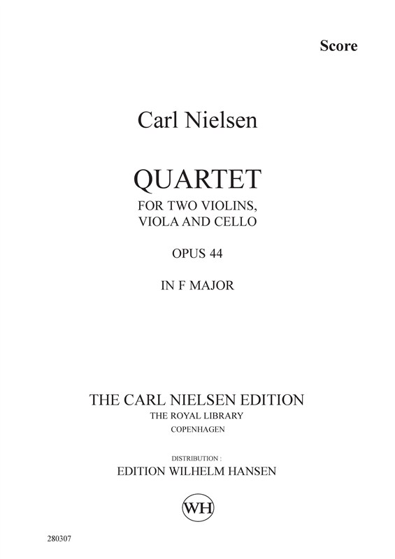Carl Nielsen: String Quartet Op.44 In F (Study Score)