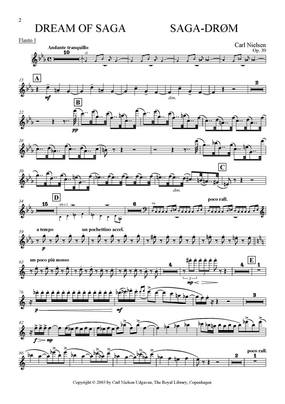 Carl Nielsen: Saga Dream Op.39 (Parts)