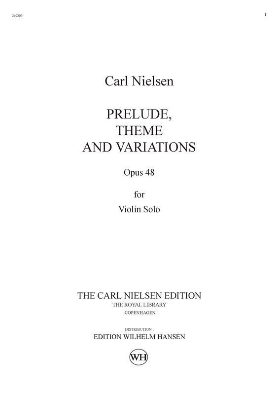 PRÆLUDIUM OG TEMA MED VARIATIONER OP. 48