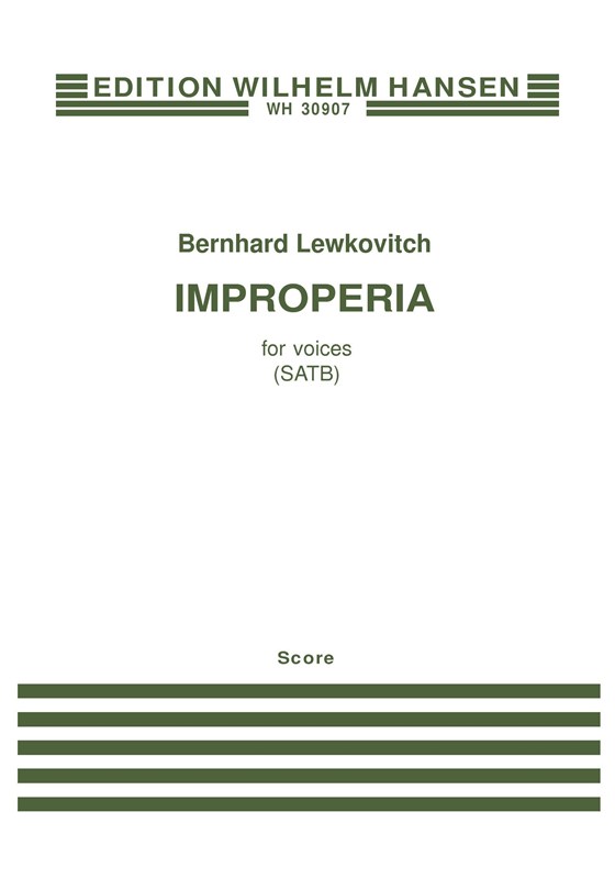 Bernhard Lewkovitch: Improperia (SATB)