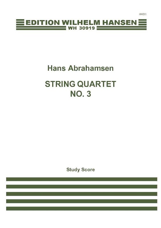 Hans Abrahamsen: String Quartet No.3 (Score)
