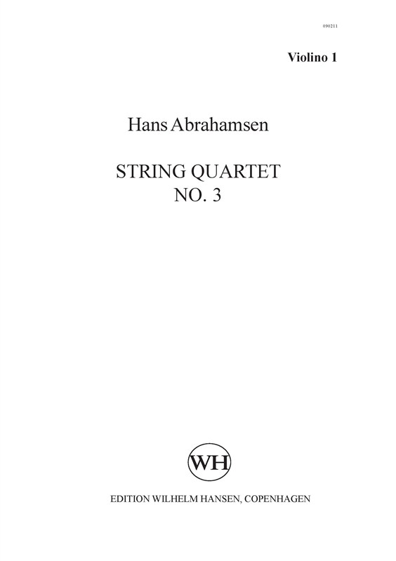 Hans Abrahamsen: String Quartet No.3 (Parts)