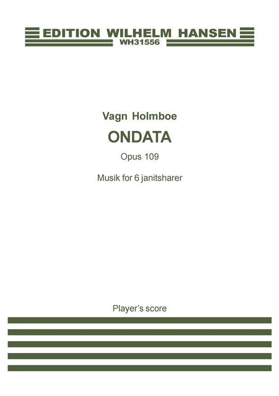 Vagn Holmboe: Ondata OP. 109 (Player's score)
