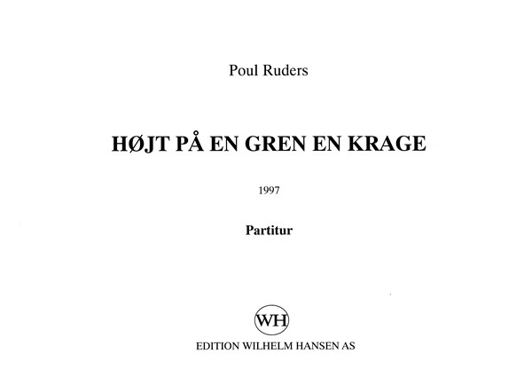 POUL RUDERS HØJT PÅ EN GREN EN KRAGE SC