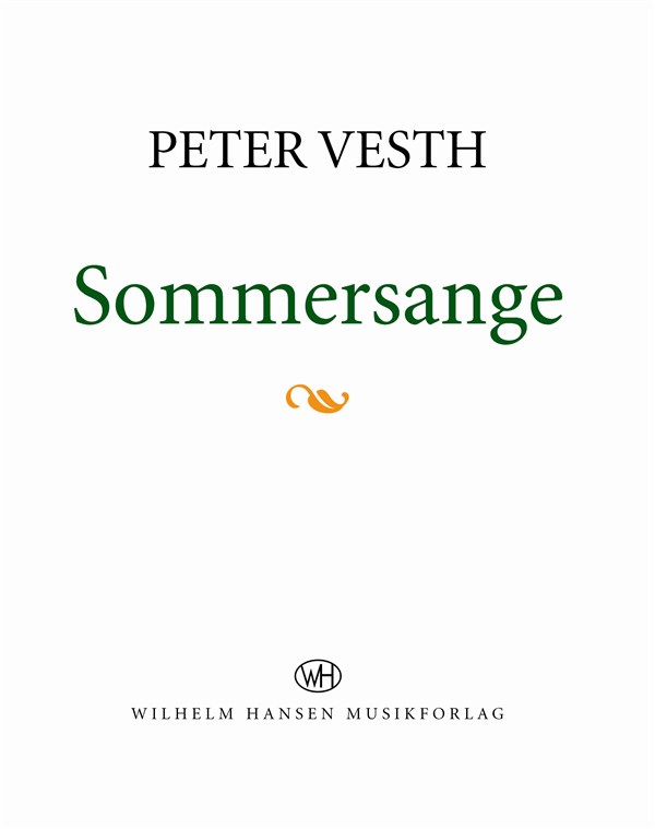 Peter Vesth: Sommersange (Songbook)