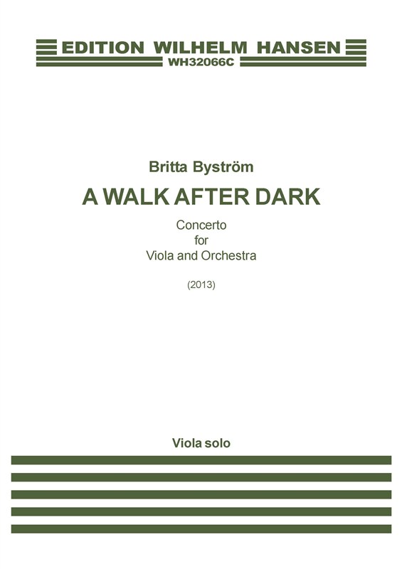 Britta Byström: A Walk After Dark (Viola Solo)