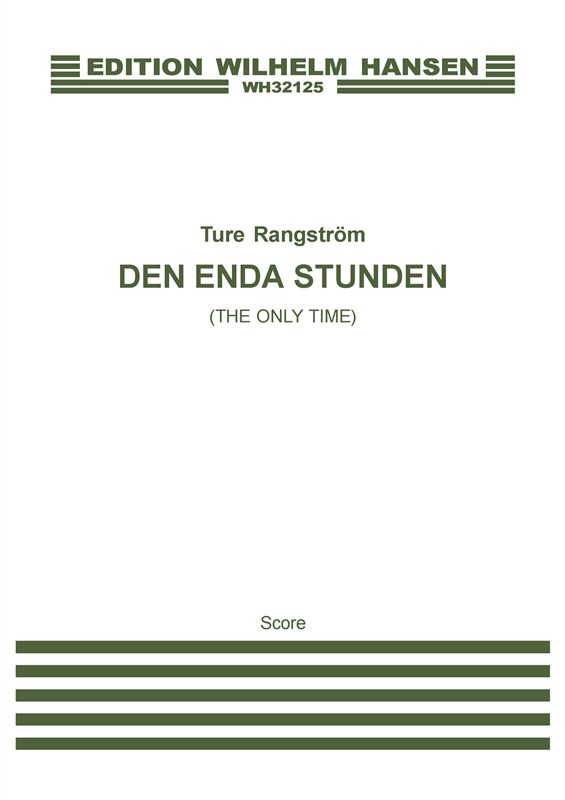 Ture Rangström: The Only Time (Score)