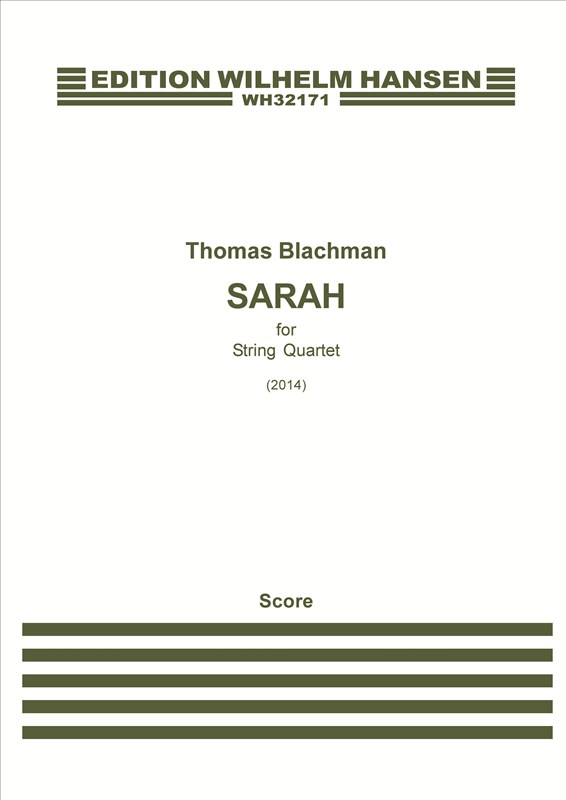 Thomas Blachman: Sarah (Score And Parts)