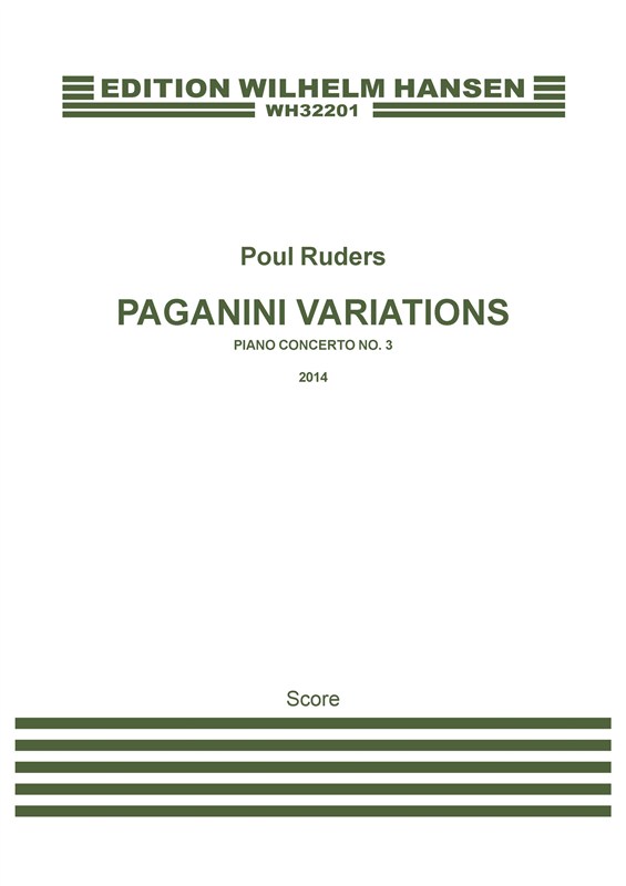 Poul Ruders: Paganini Variations - Piano Concerto No.3 (Score)