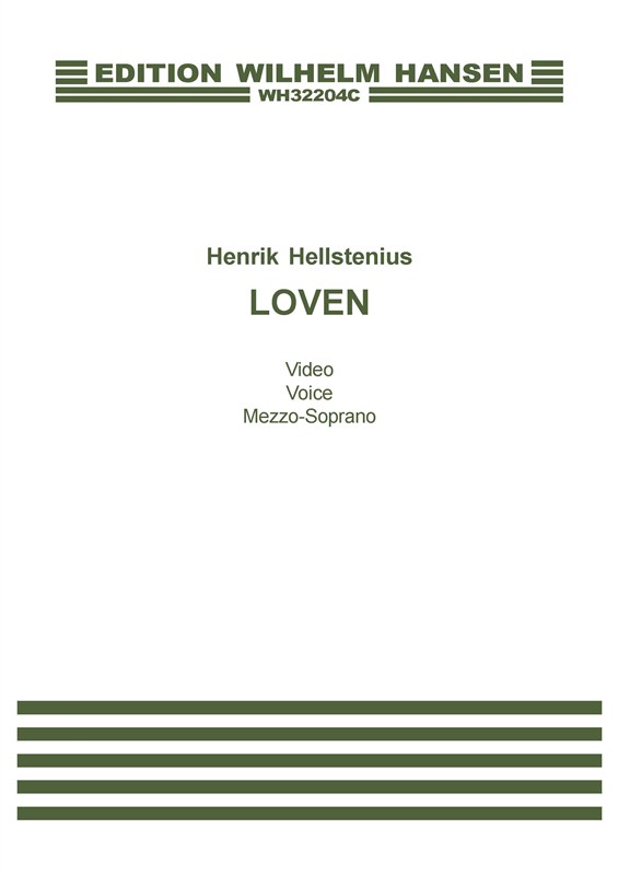 Henrik Hellstenius: Loven (Vocal Score)