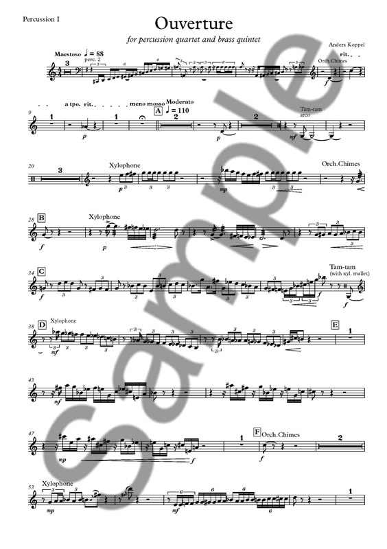 Anders Koppel: Ouverture (Percussion)