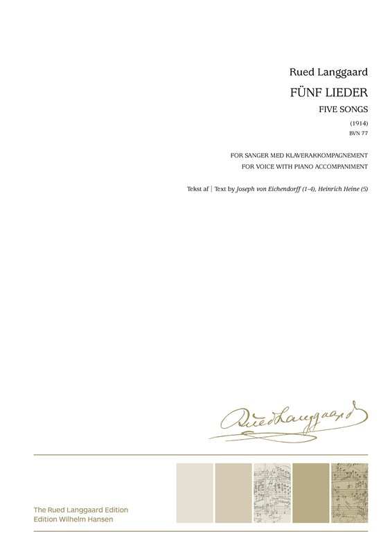 Rued Langgaard: Fünf Lieder (Voice and Piano)