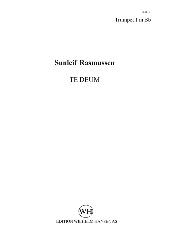 Sunleif Rasmussen: Te Deum (Parts)