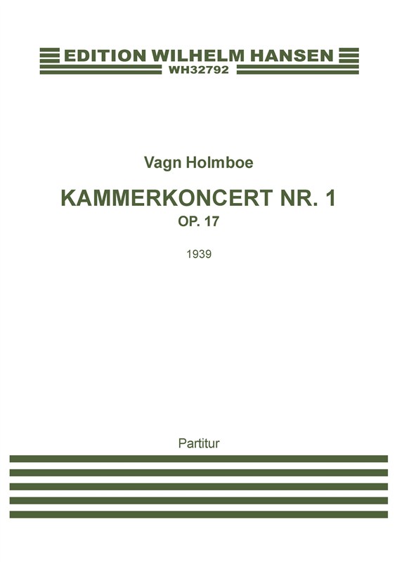 Vagn Holmboe: Chamber Concerto No.1 Op.17 (Score)